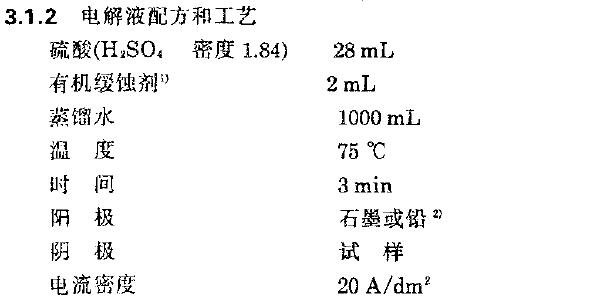 擦去試樣表jìíj疏松的腐蝕產物后,將試樣浸人電解液中進行電解